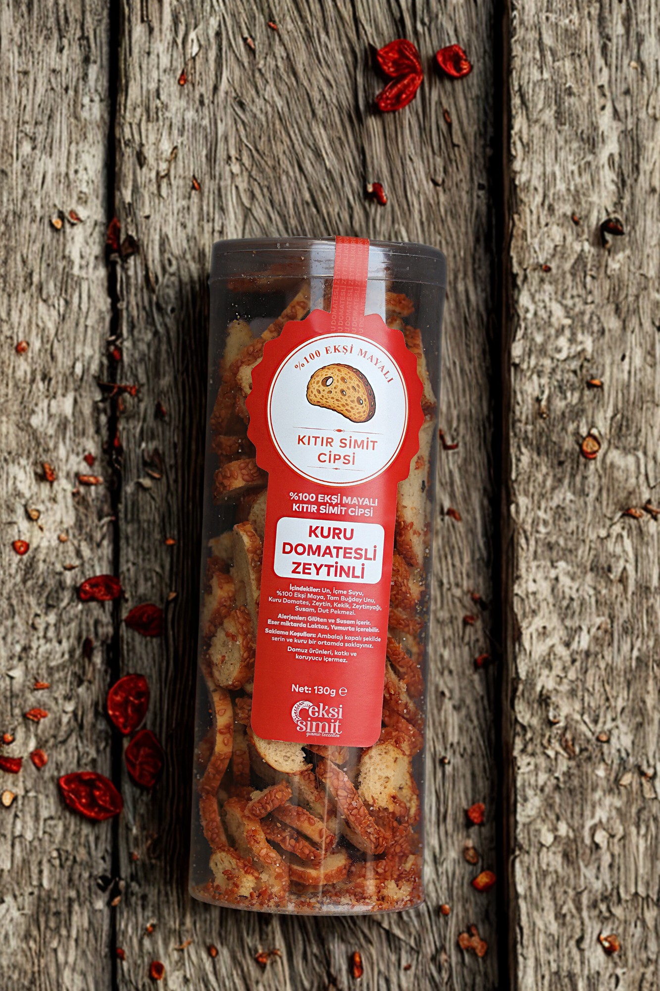 Kuru Domatesli Zeytinli Kıtır Simit Cipsi - Akdeniz mutfağının vazgeçilmez tatları